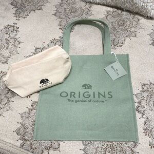Origins Tote and makeup bag